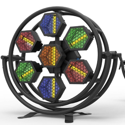 7x50w big size retro light lamp