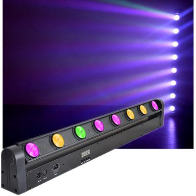 8x12W RGBW Moving Head Beam Bar