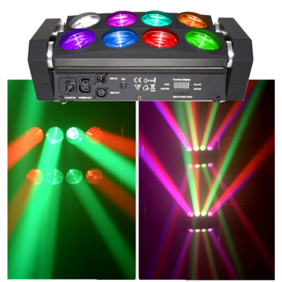 Led Spider Beam 8X12W